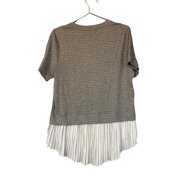 Banana Republic NWT medium Women’s striped multi fabric top - Picture 2 of 6